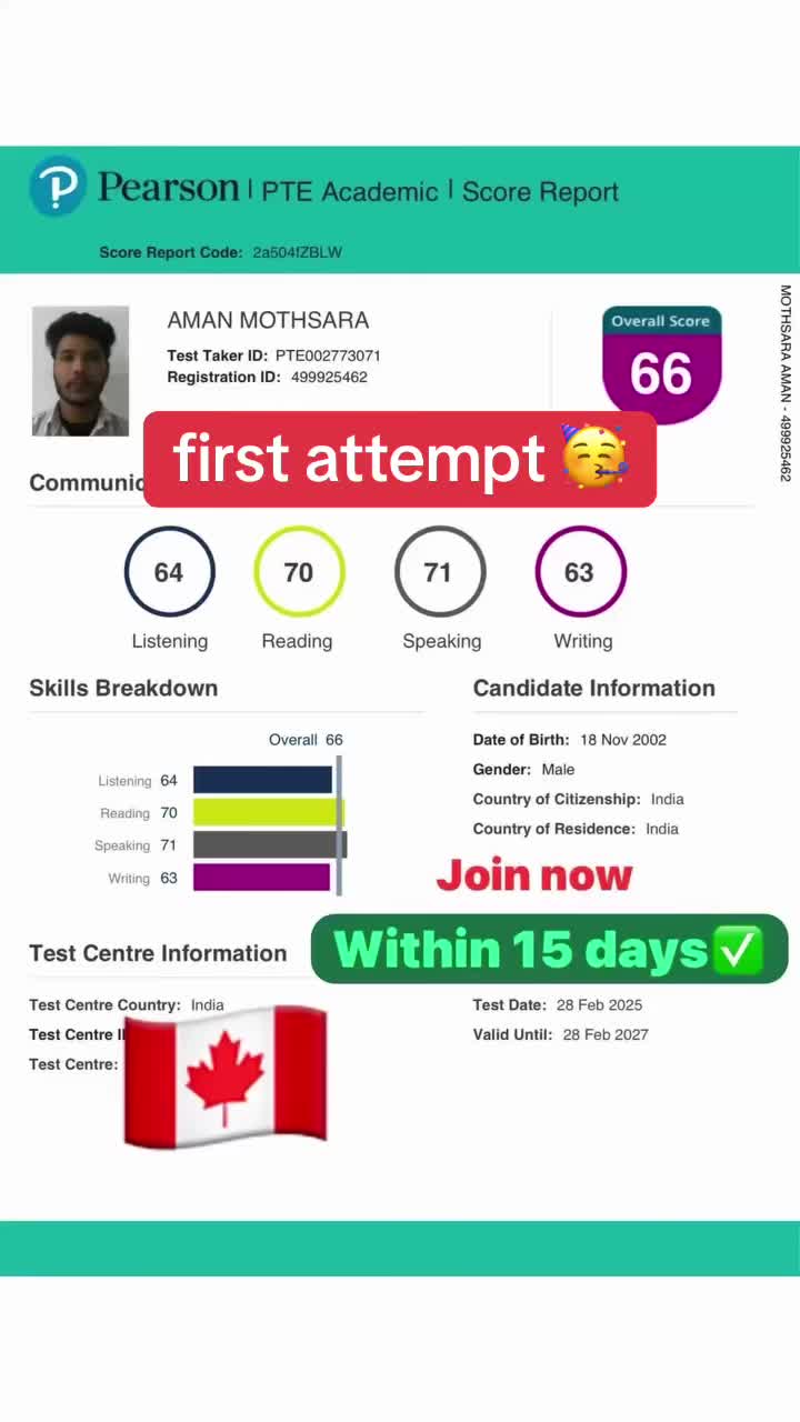 @PTE/IELTS CERTIFICATE 75PLUS🏆