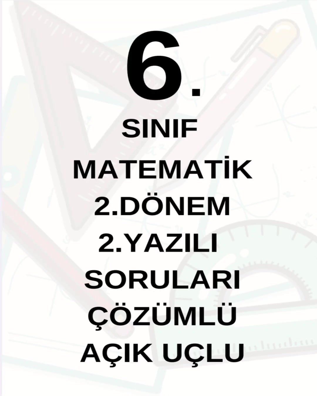 @Yazılı Hocam