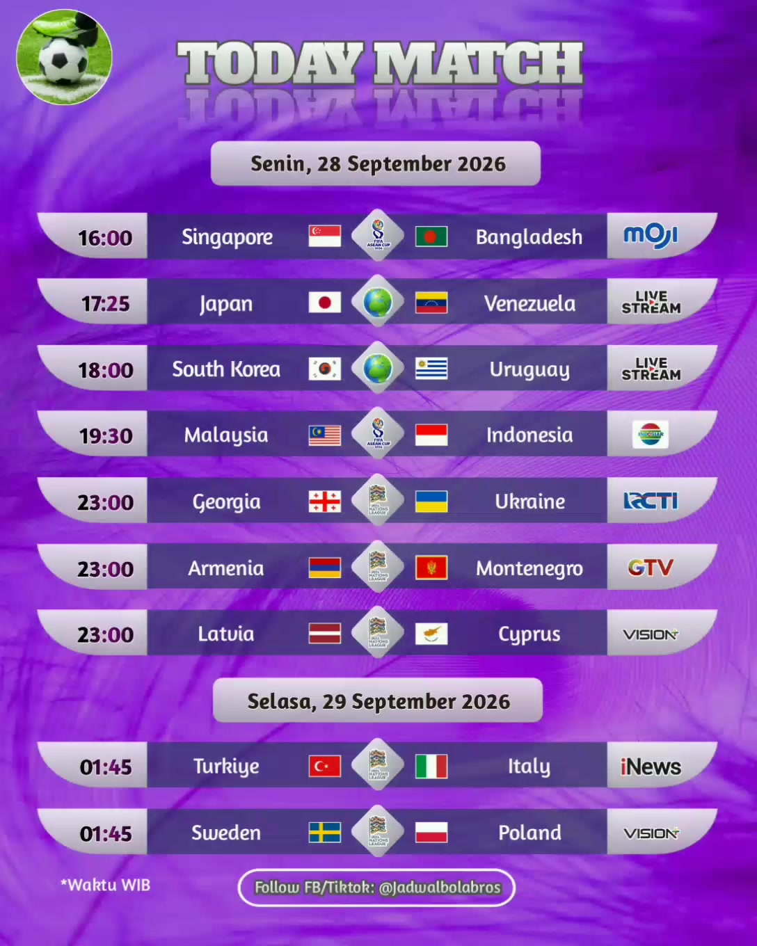 @Jadwal Bola Bros