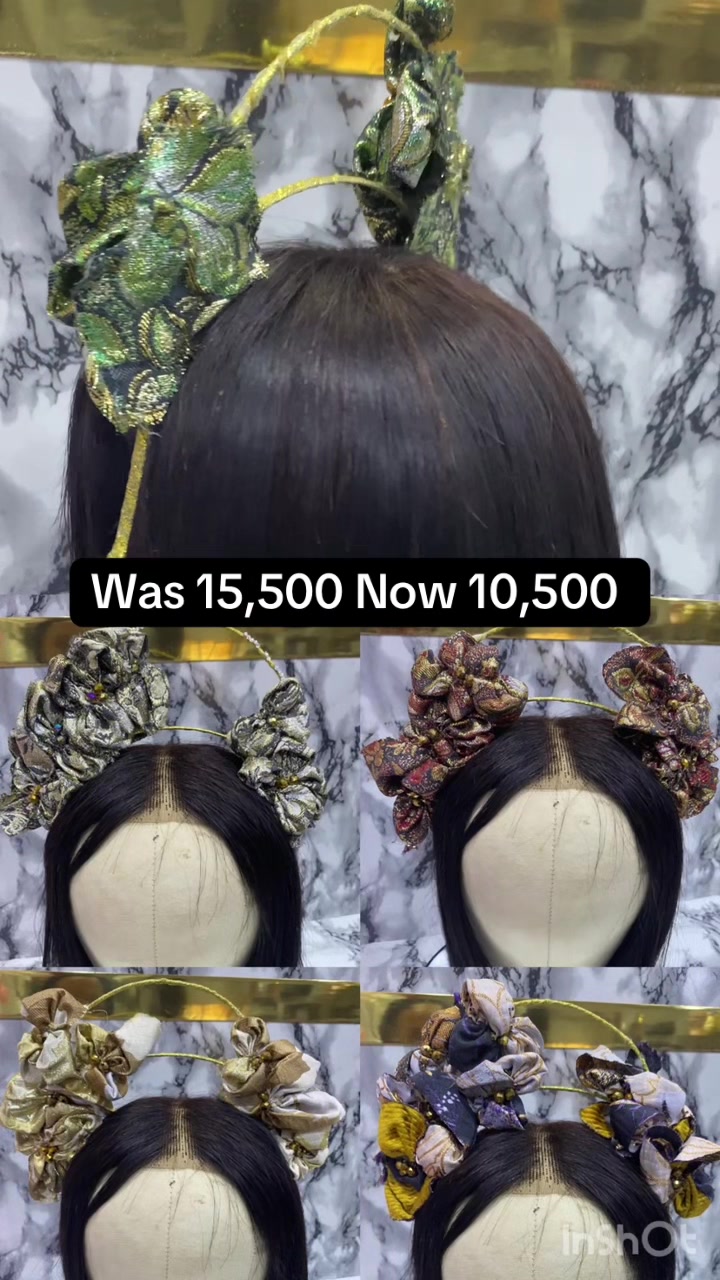 @Handmade headpieces in lagos