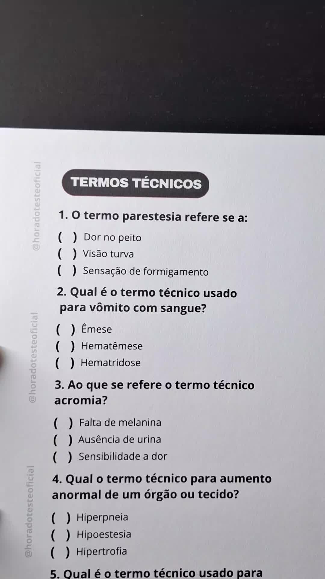 @Hora do Teste Oficial
