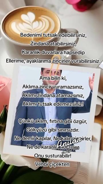 @Vehbi çiçekten