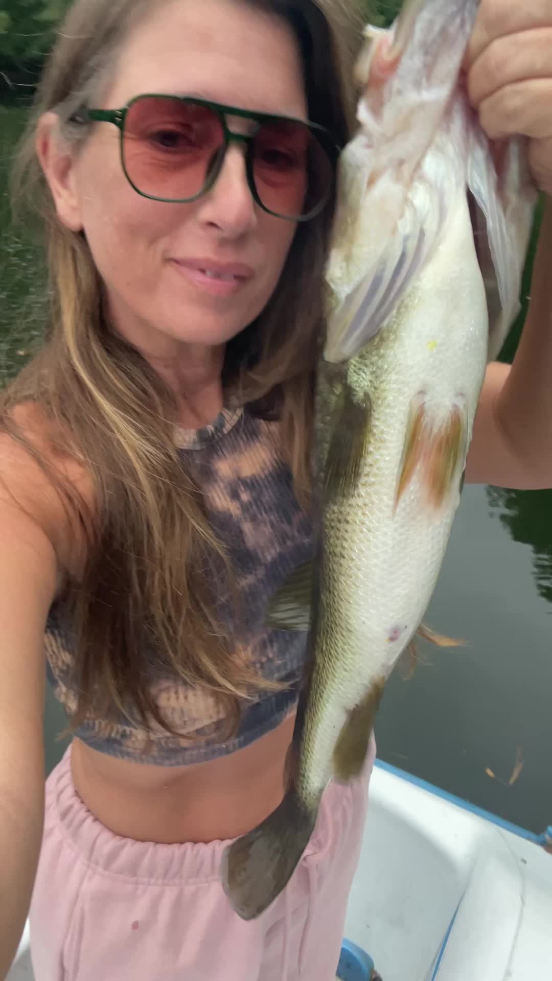 @Big bass girl fishing