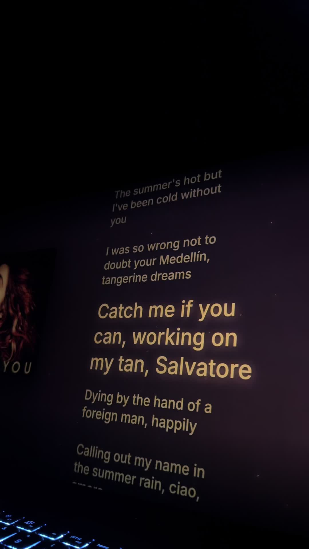 @Song lyrics