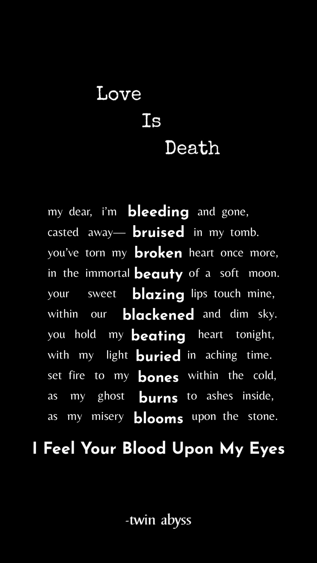 @Twin Abyss Poetry
