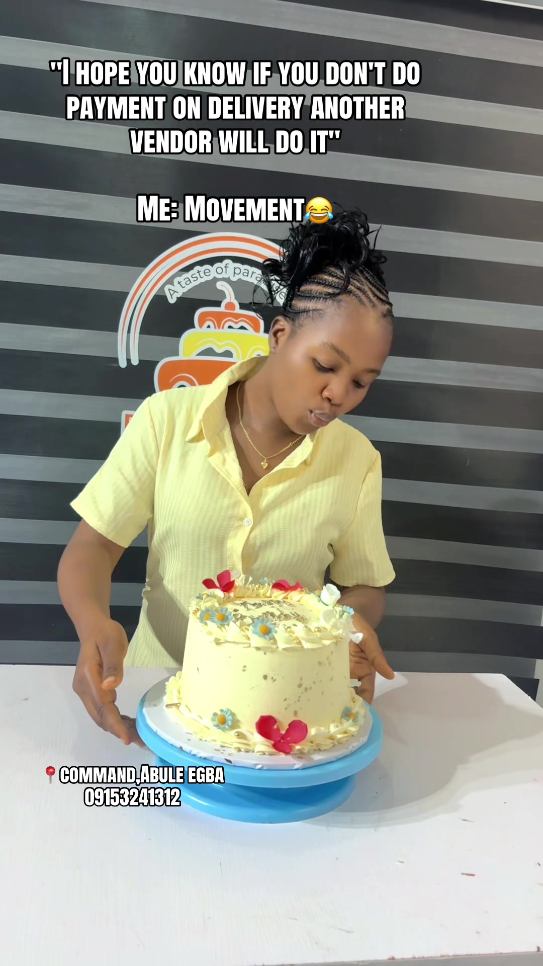 @Baker in command/abule egba 🎂