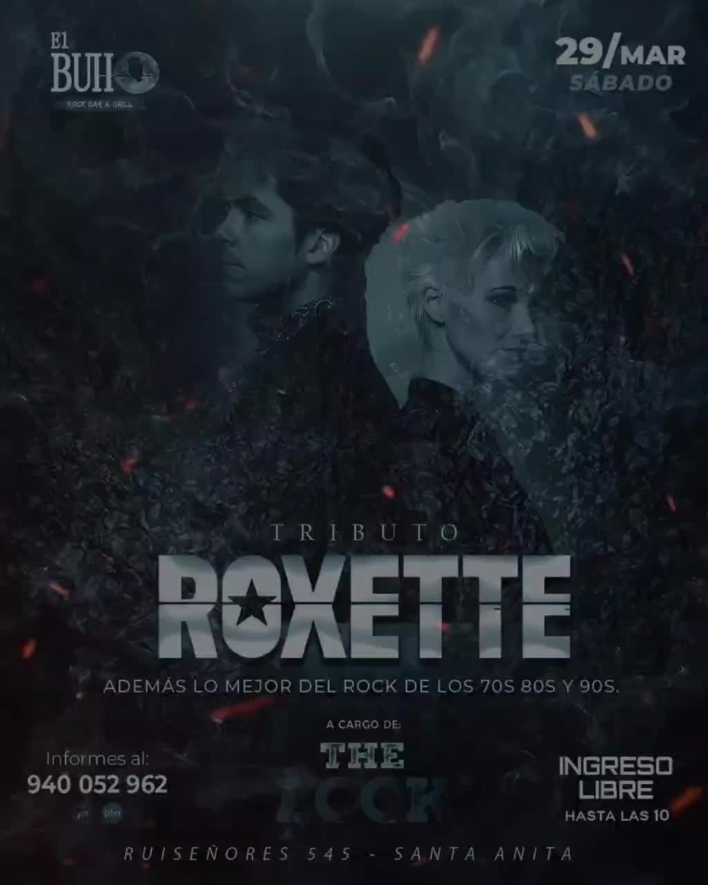 @the look Perú tributo Roxette