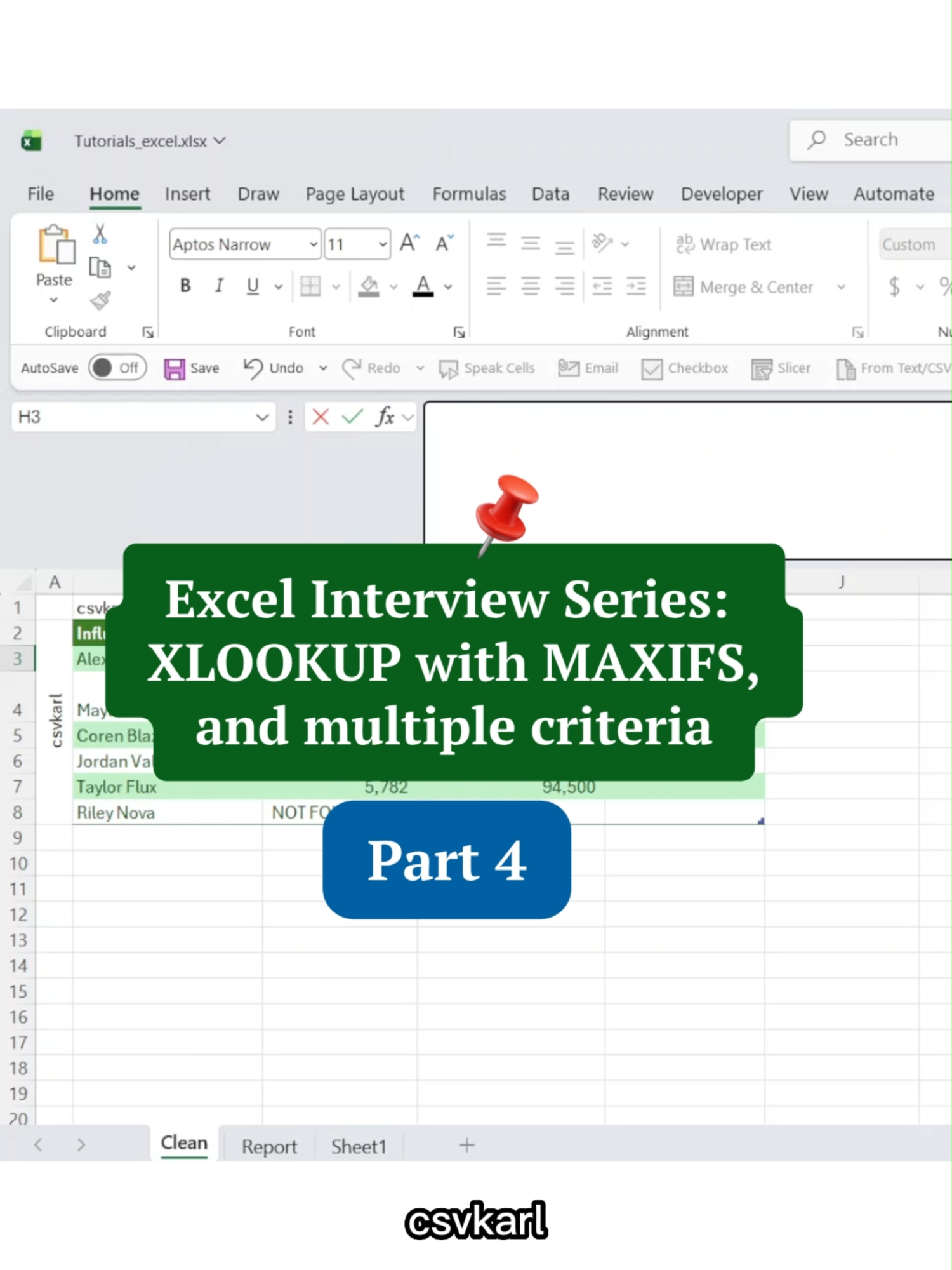 @Excel Tutorials