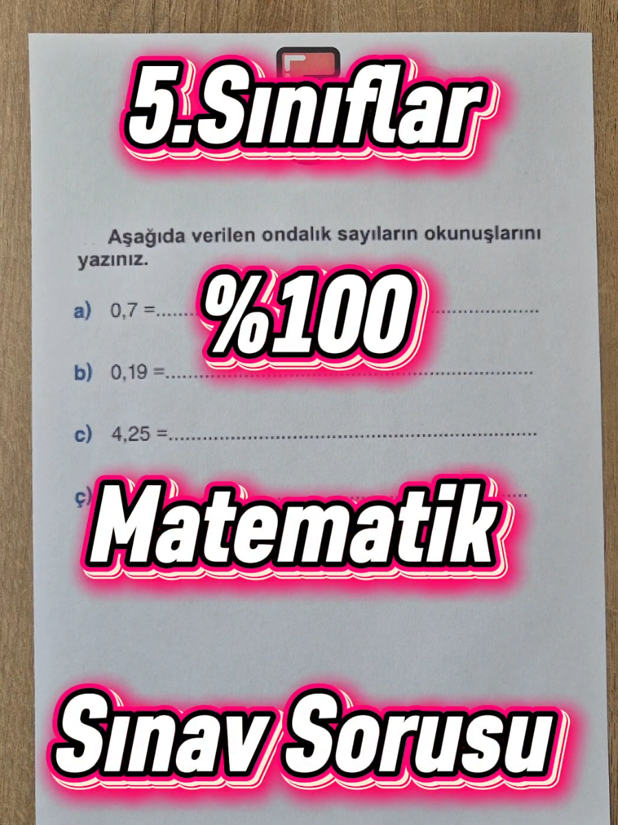 @Yazılı Hocam