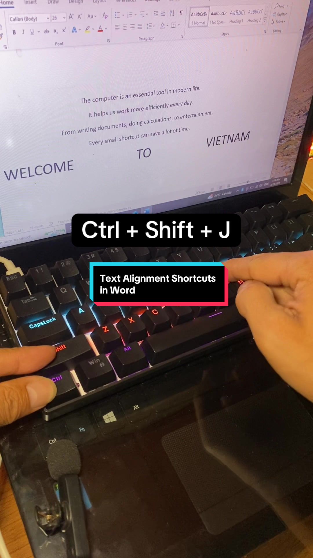 Computer Shortcuts For Alignment Text Alignment Shortcuts in | Ấn Nút Nhớ (@tntruong10041992)