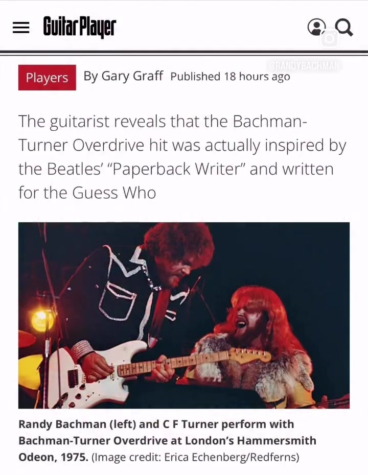 @Randy Bachman