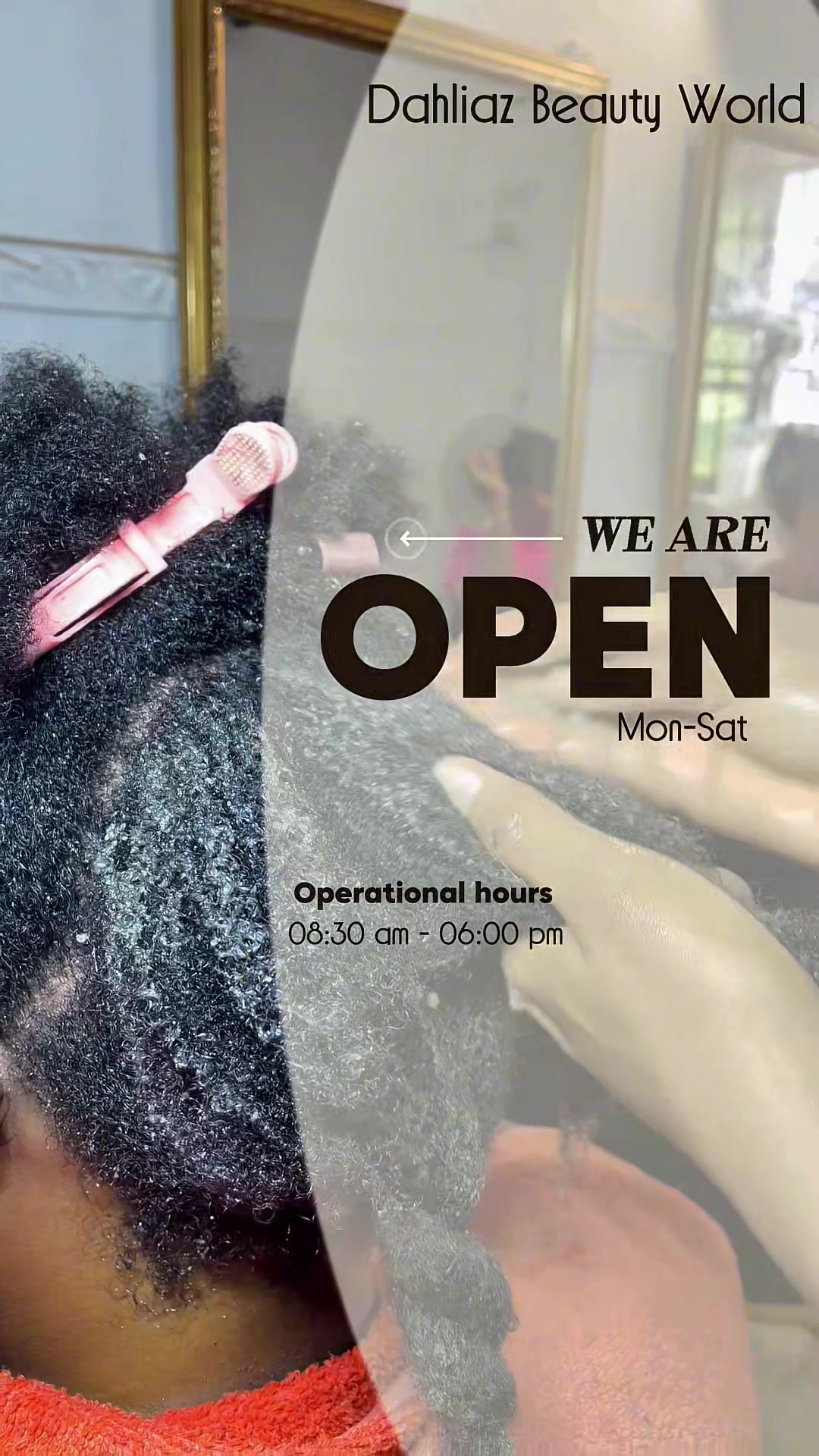 @Natural hair salon in Benin