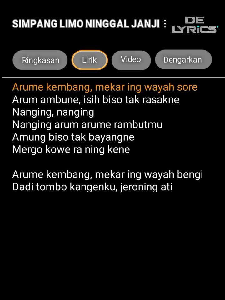 @DE LYRICS