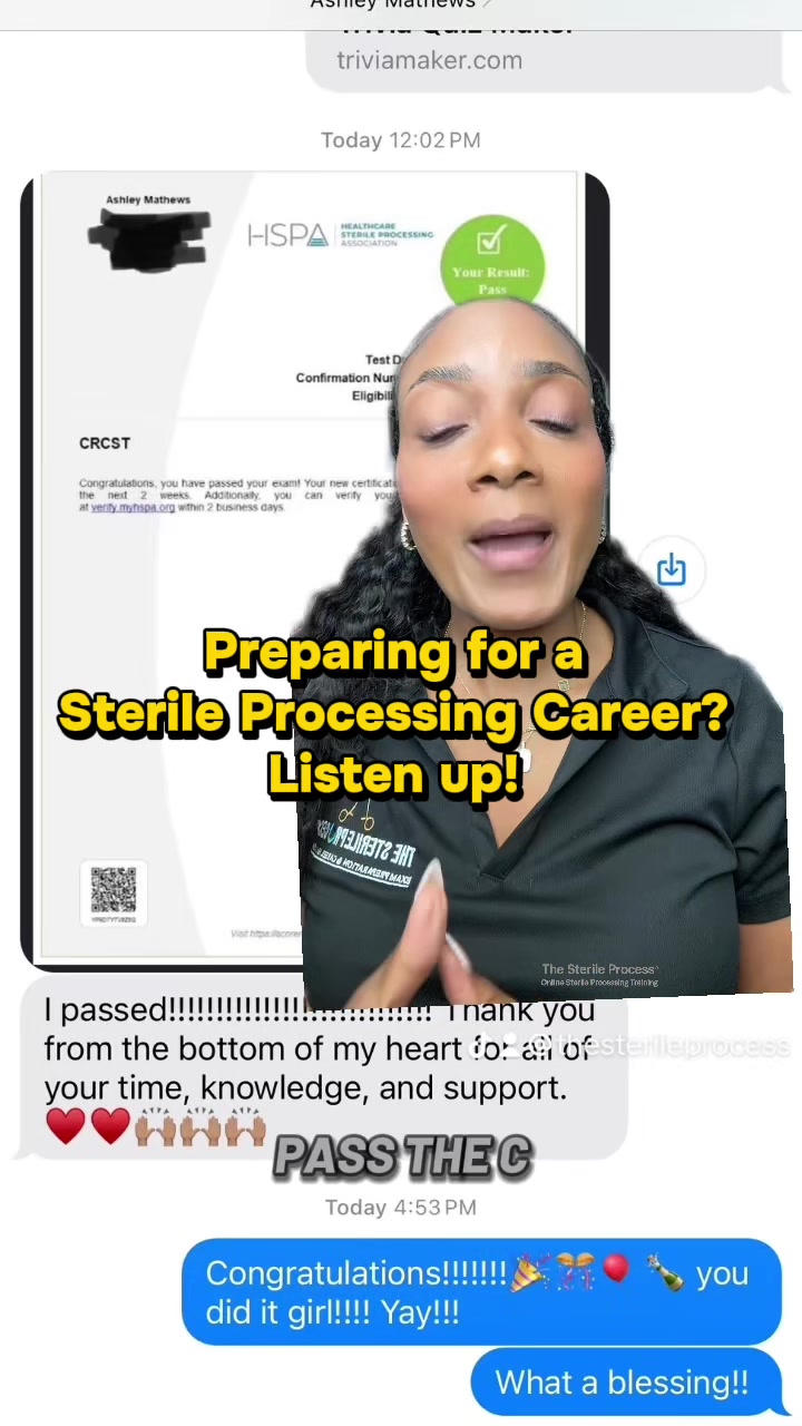 @Sterile Processing Training