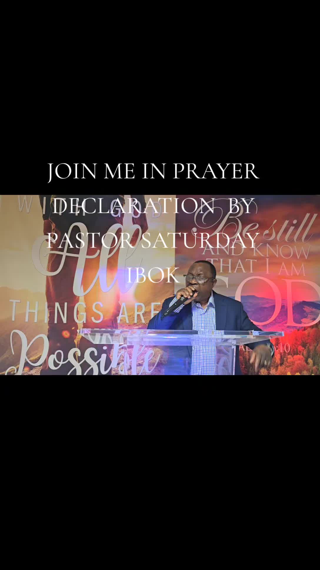 @Pastor Saturday