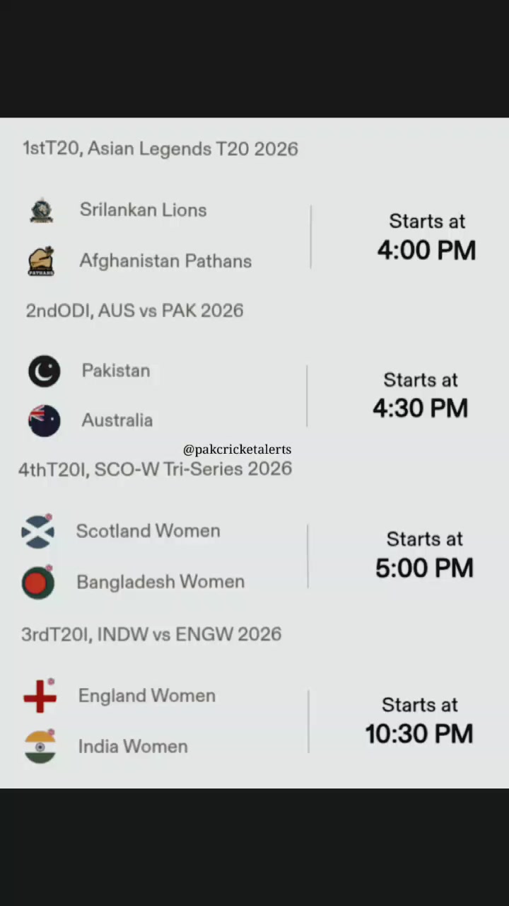 @Pak Cricket Alerts