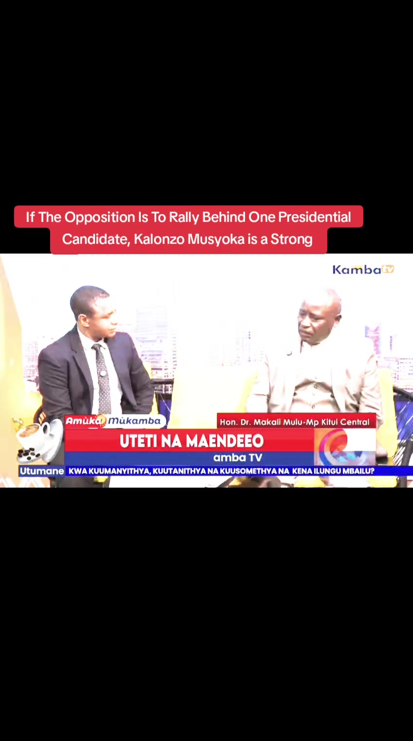 @Hon.Dr.Makali Mulu,CBS,MP