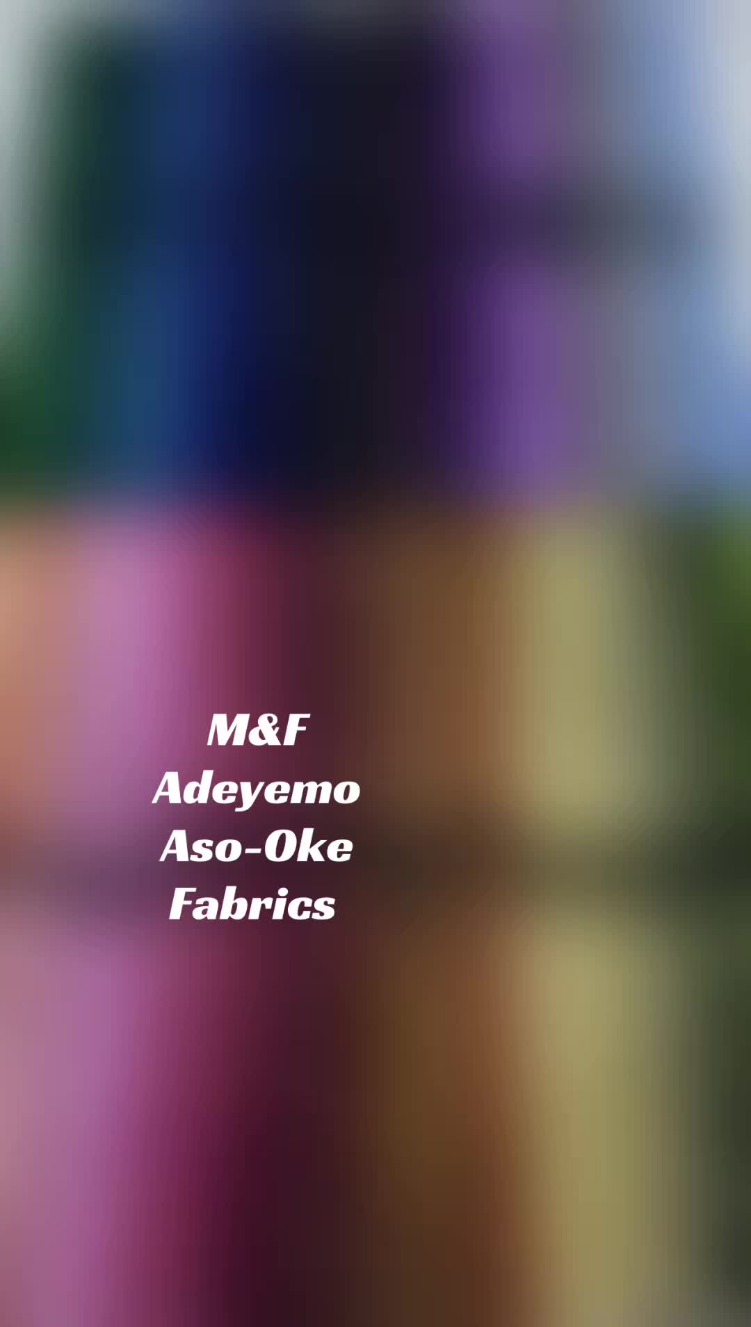 @M&F Aso-Oke Fabrics Houston Tx