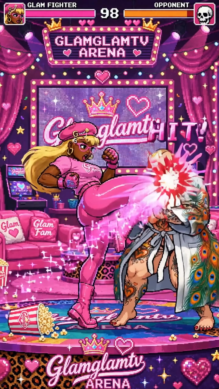 @glamglamtv 🩷🖤🩷🖤