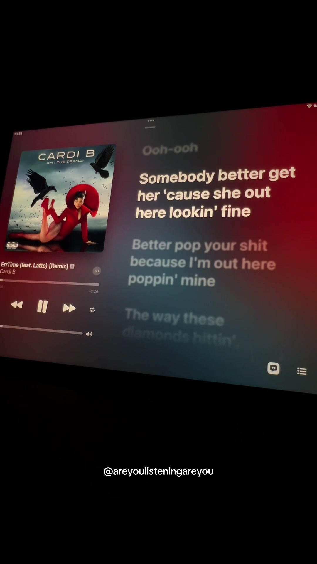 @areyoulisteningareyou