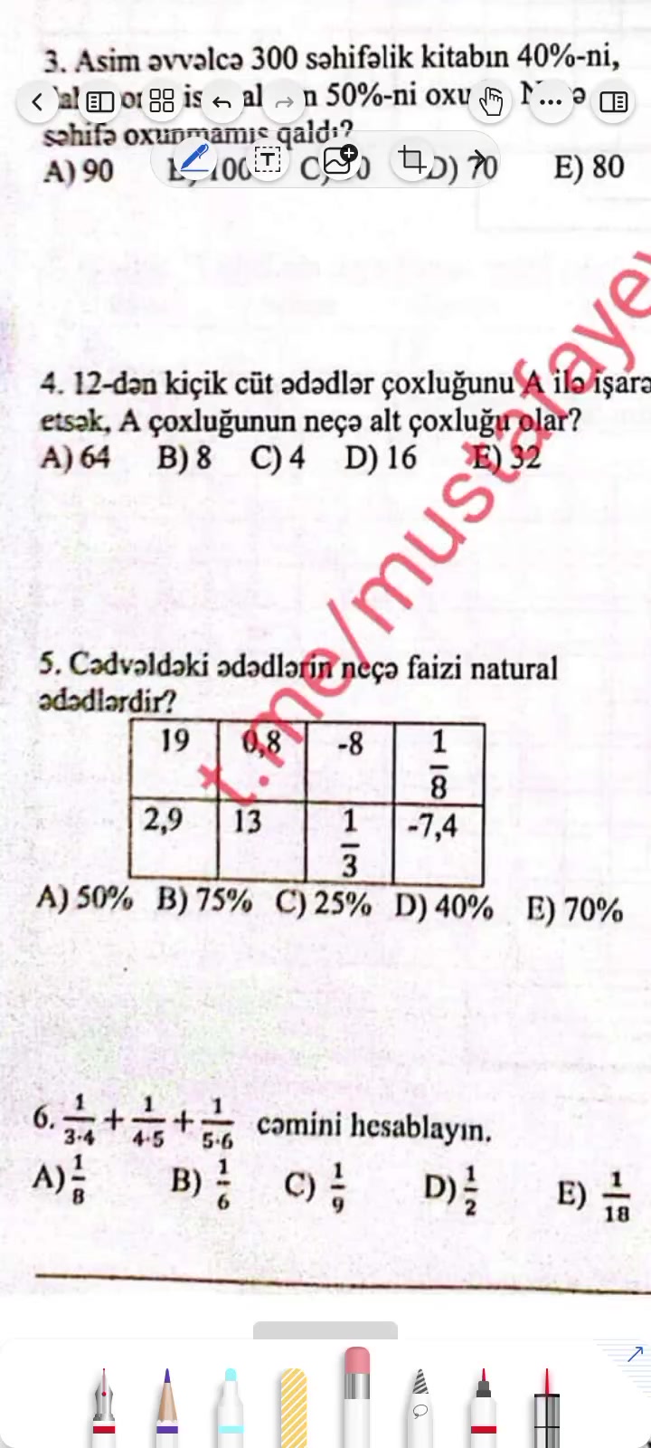 @Riyaziyyat hazırlığı👩🏫