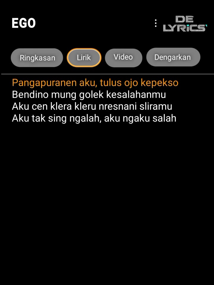 @DE LYRICS