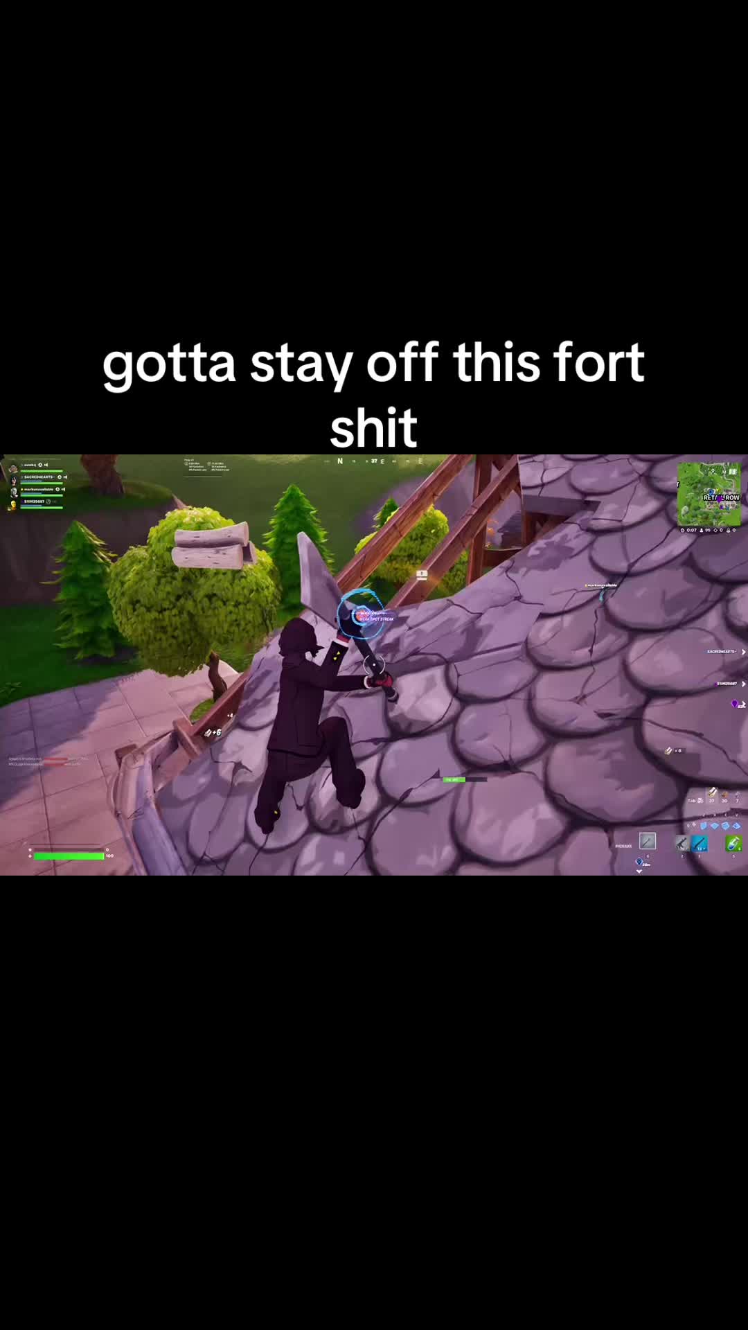@clutching