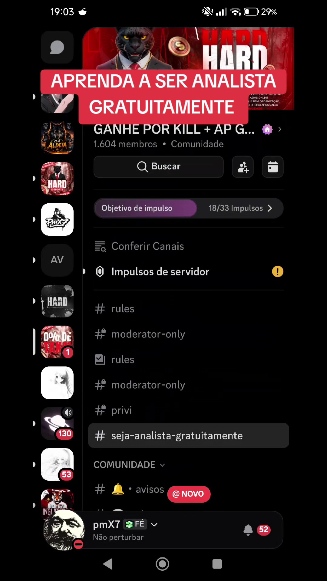 @Seja Analista Gratuitamente