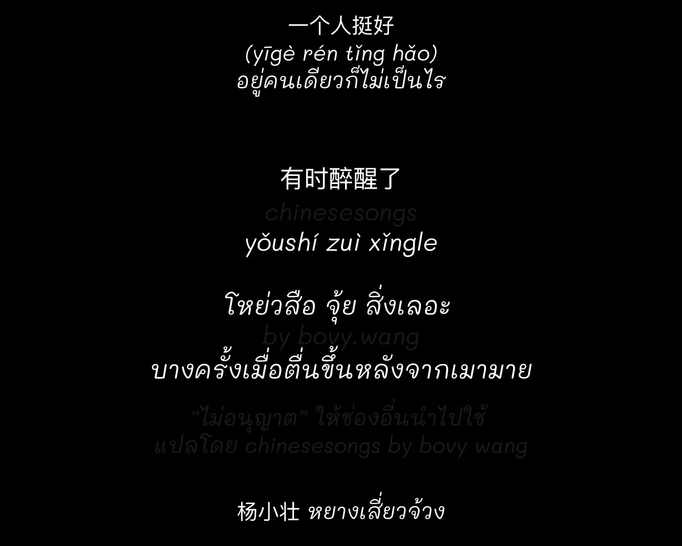 @chinesesongs by bovy wang💚❤️