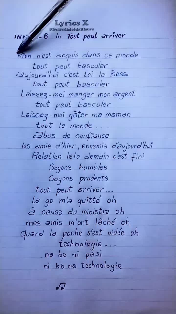@Lyrics x