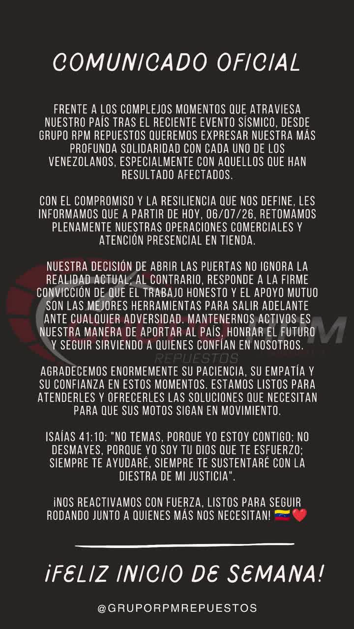 @grupo RPM repuestos c.a