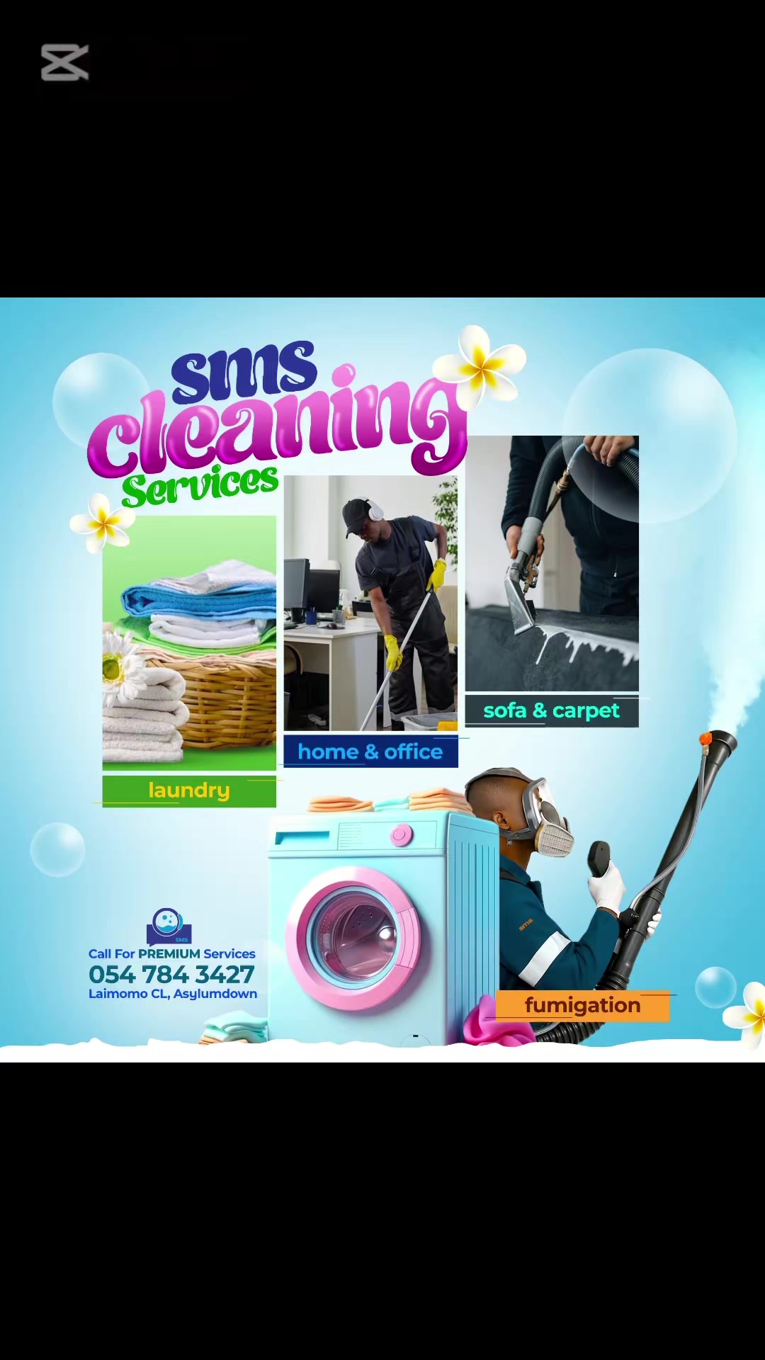 @SMS cleaning service