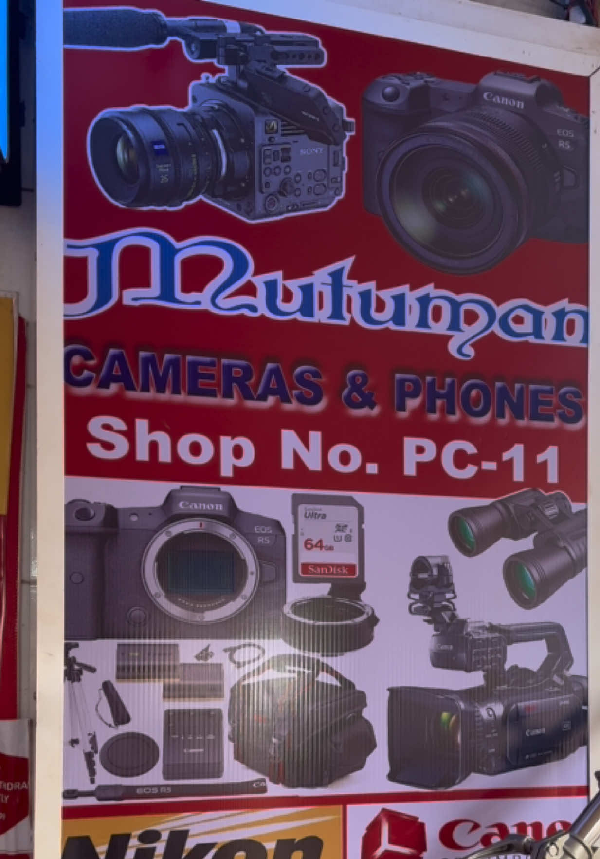 @Mutuman Cameras and phones