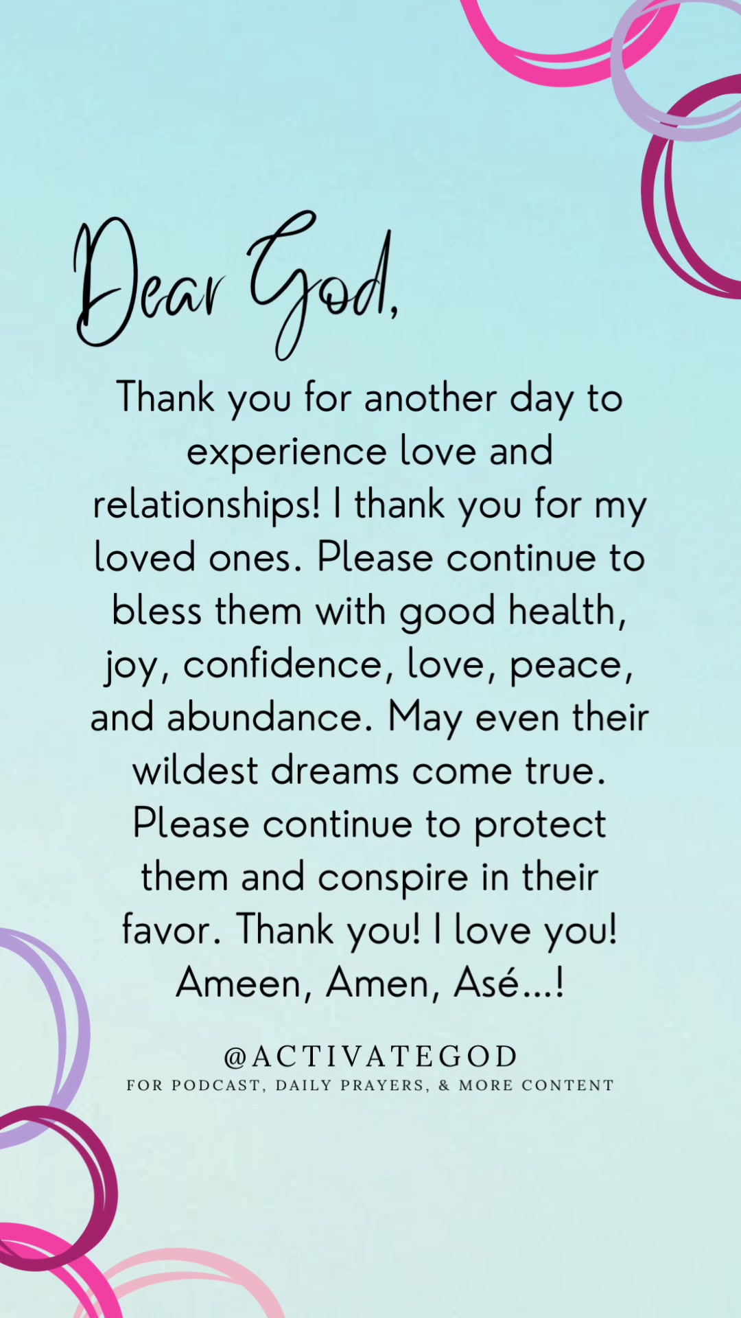 @Activate God