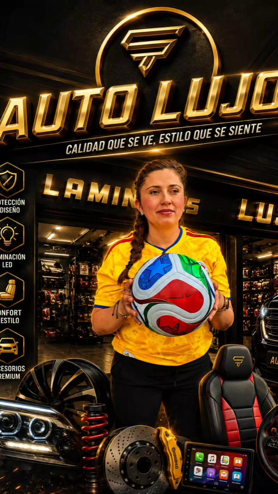 @Autolujos, accesorios