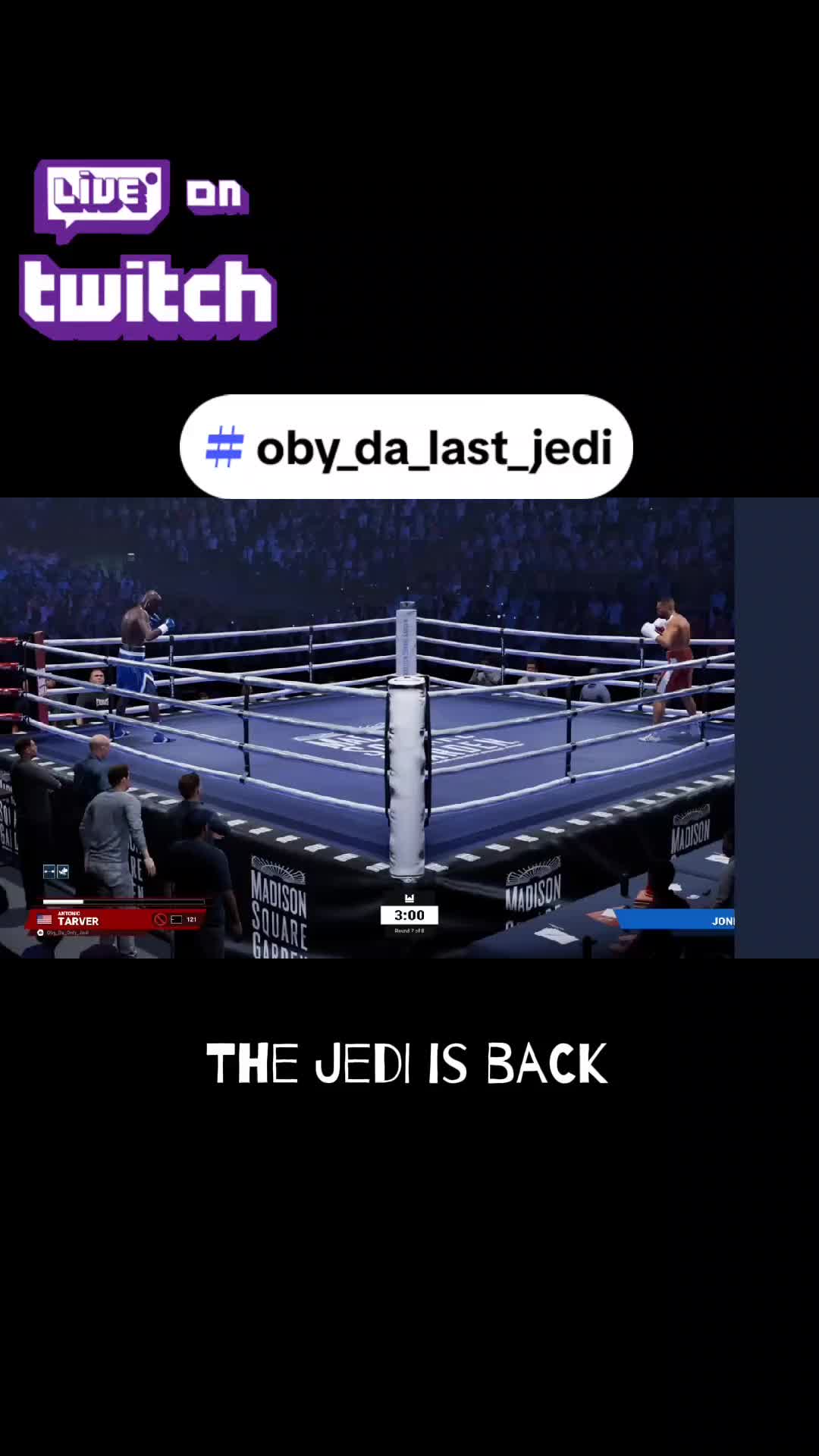 @Twitch: Oby_Da_Last_Jedi