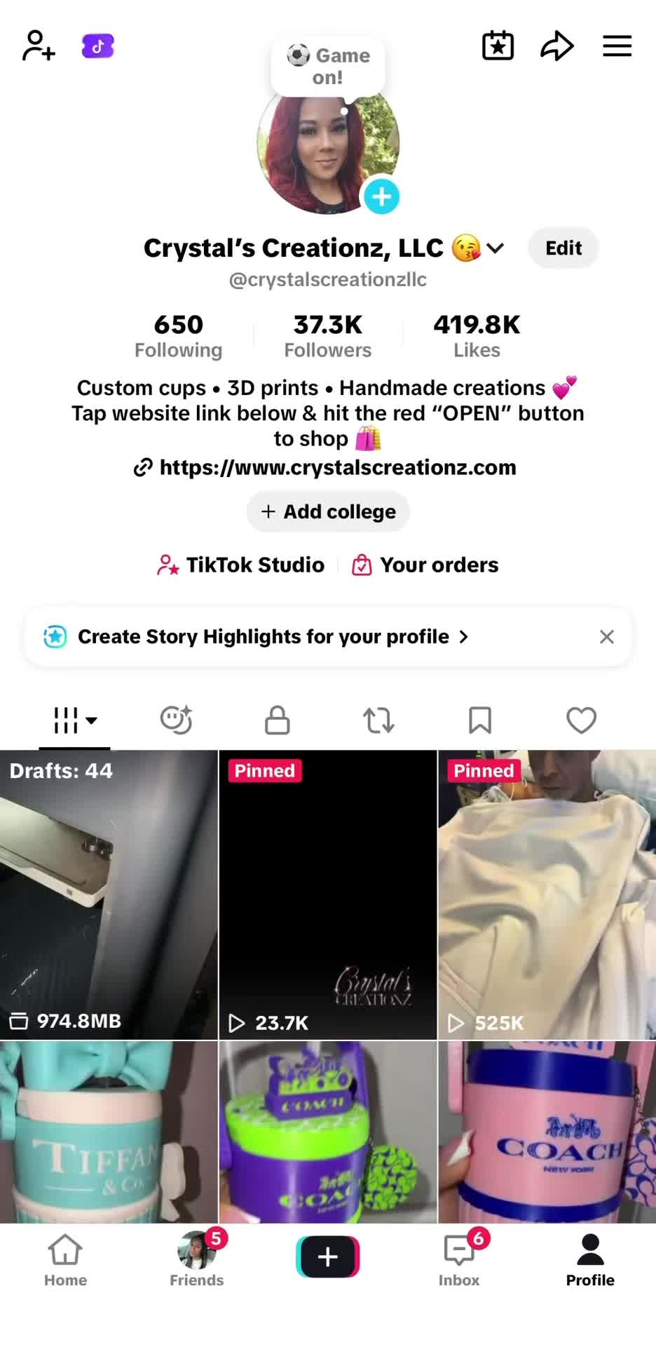 @Crystal’s Creationz, LLC 😘