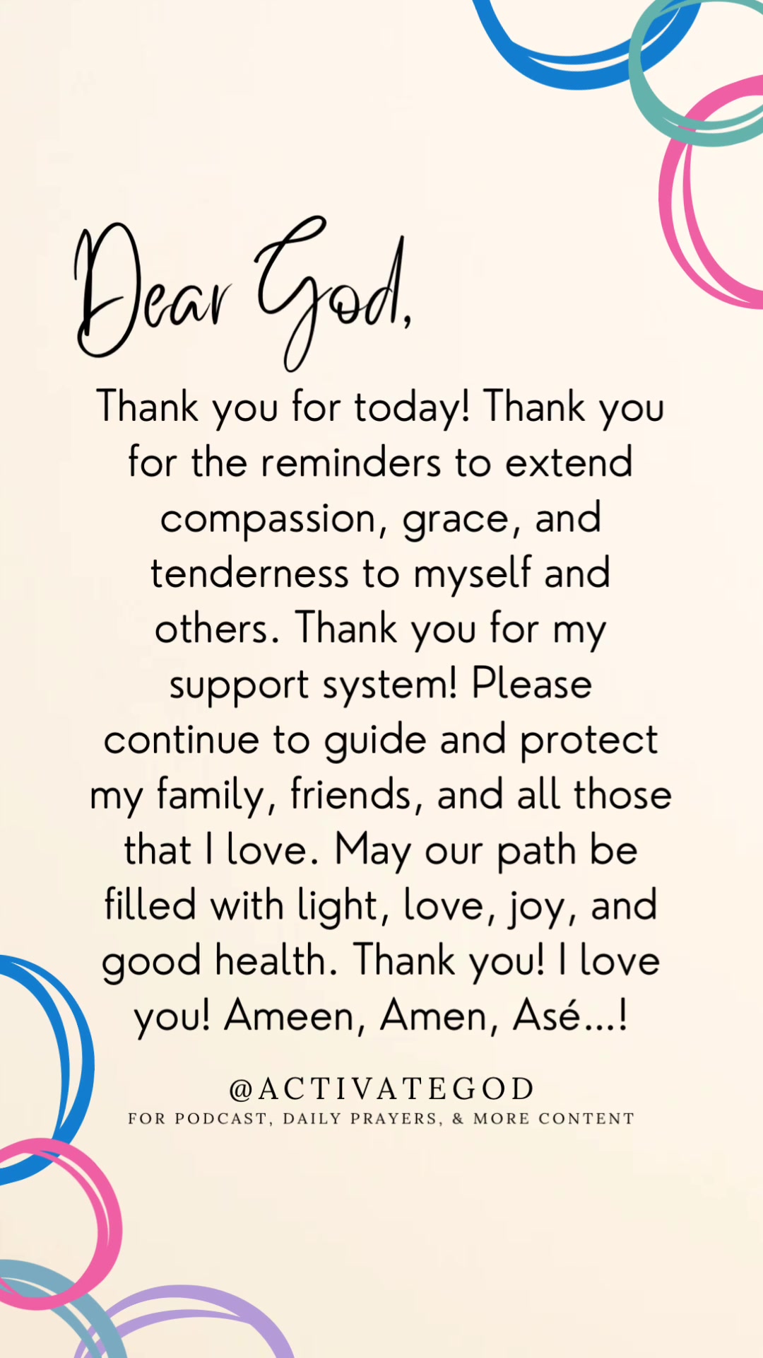 @Activate God