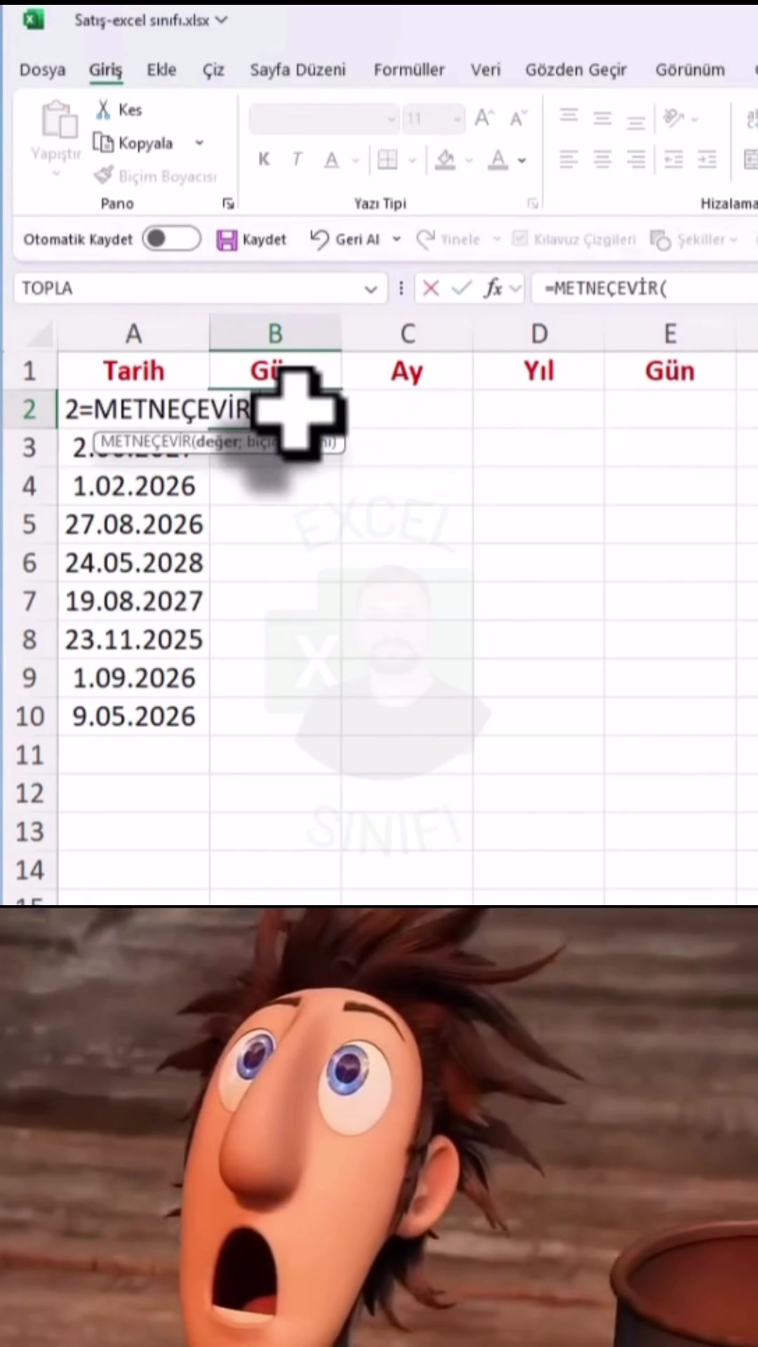 @Excel Sınıfı- Şahhan Yıldırır