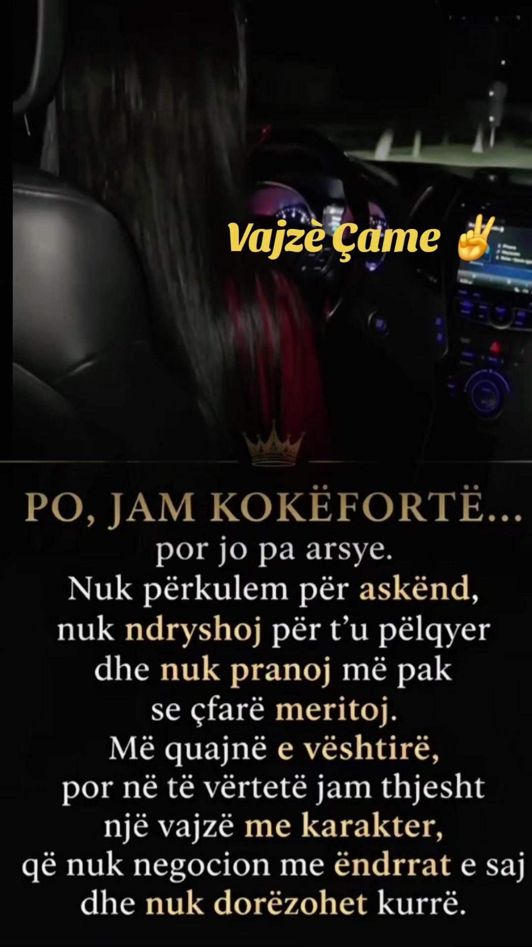 @Vajze &Ccedil;ame ✌️