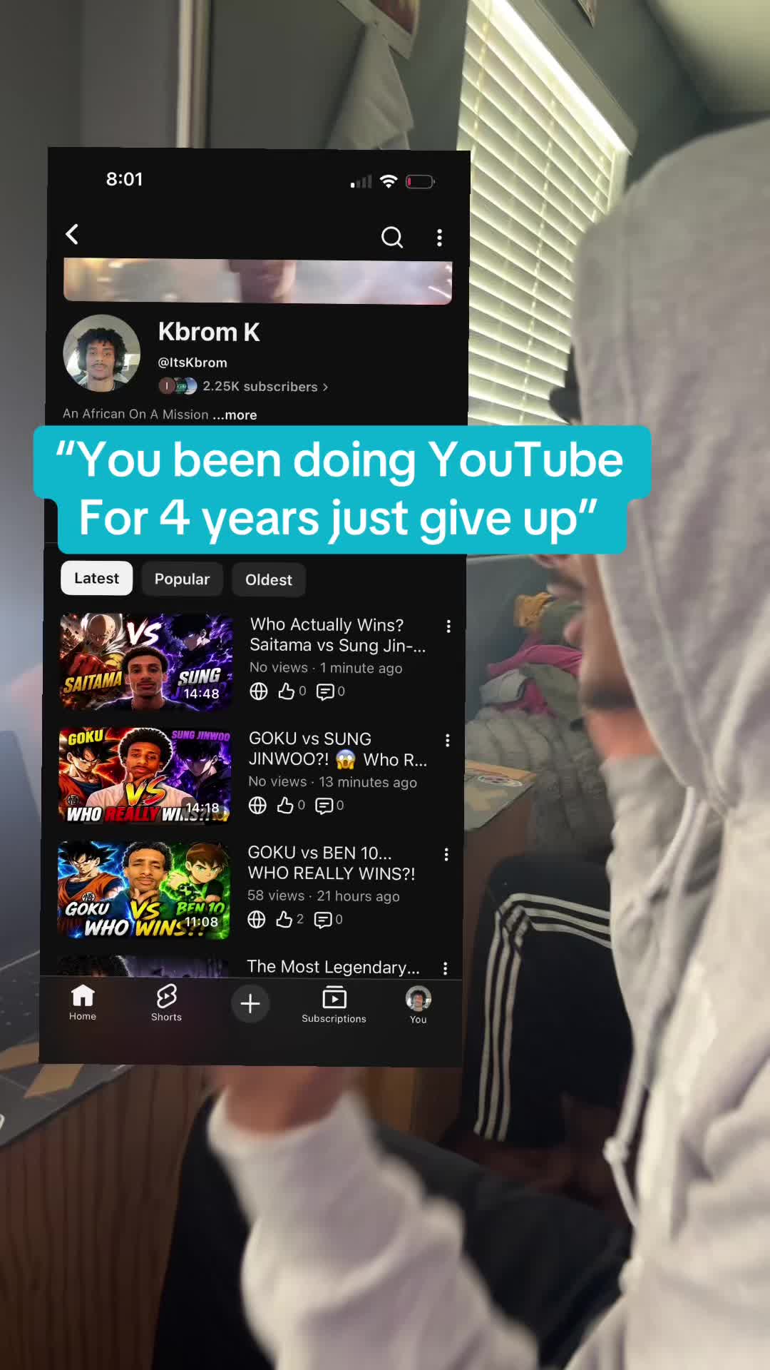 @Itskbrom on utube😁🔝