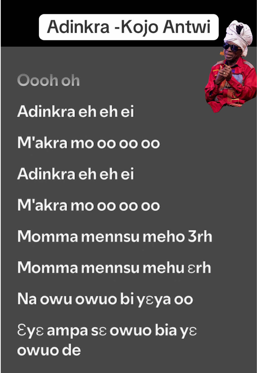 @Verified Fans Of Kojo Antwi