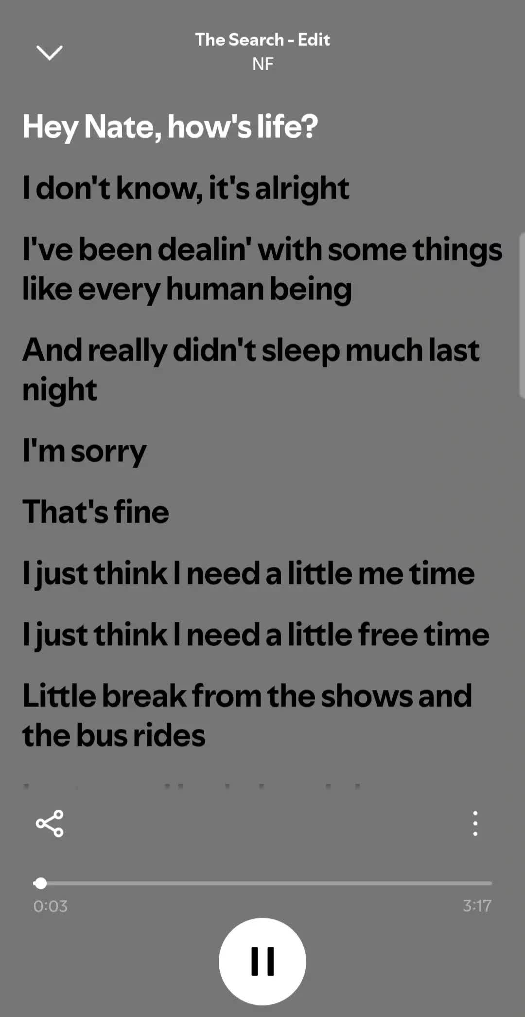 @NF Song Lyrics