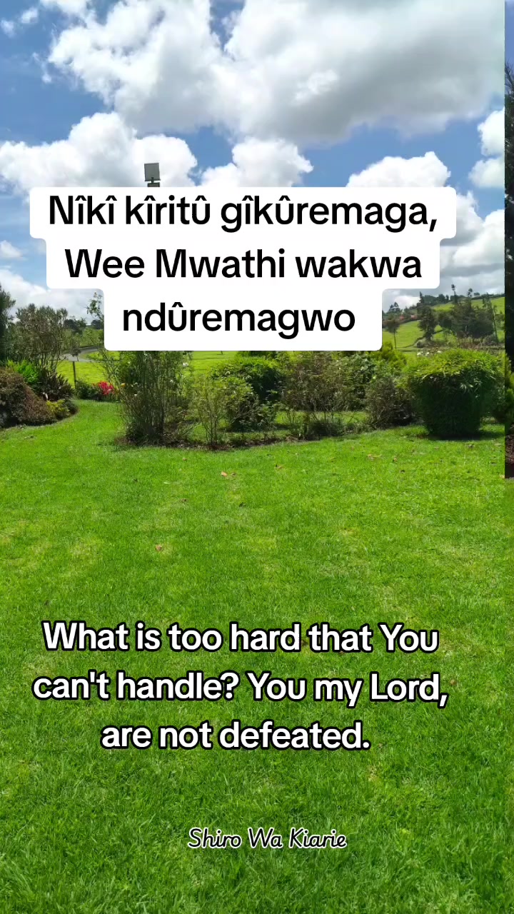 @Shiro Wa Kiarie