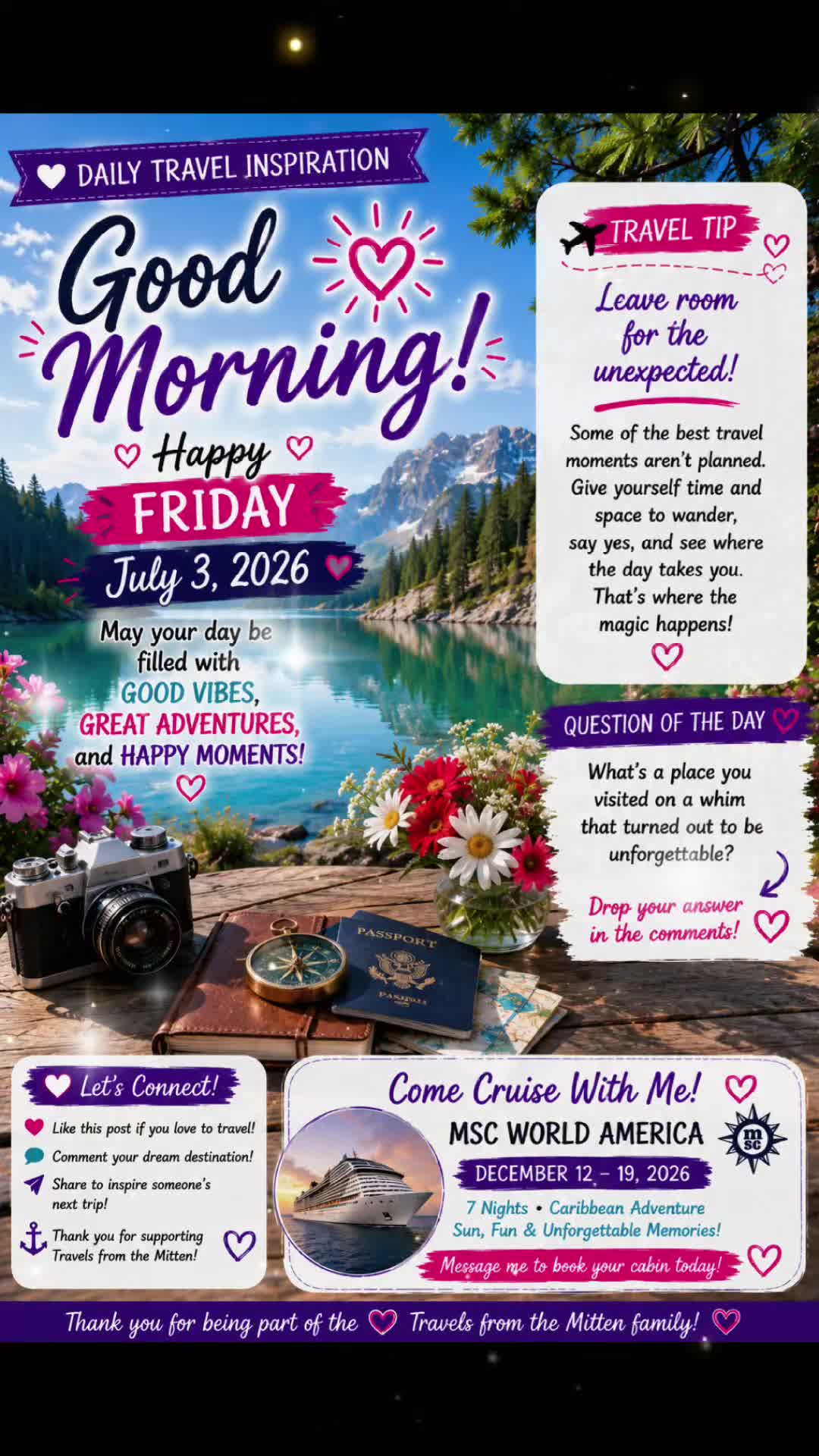 @TravelsFromTheMitten ❌💲🚢