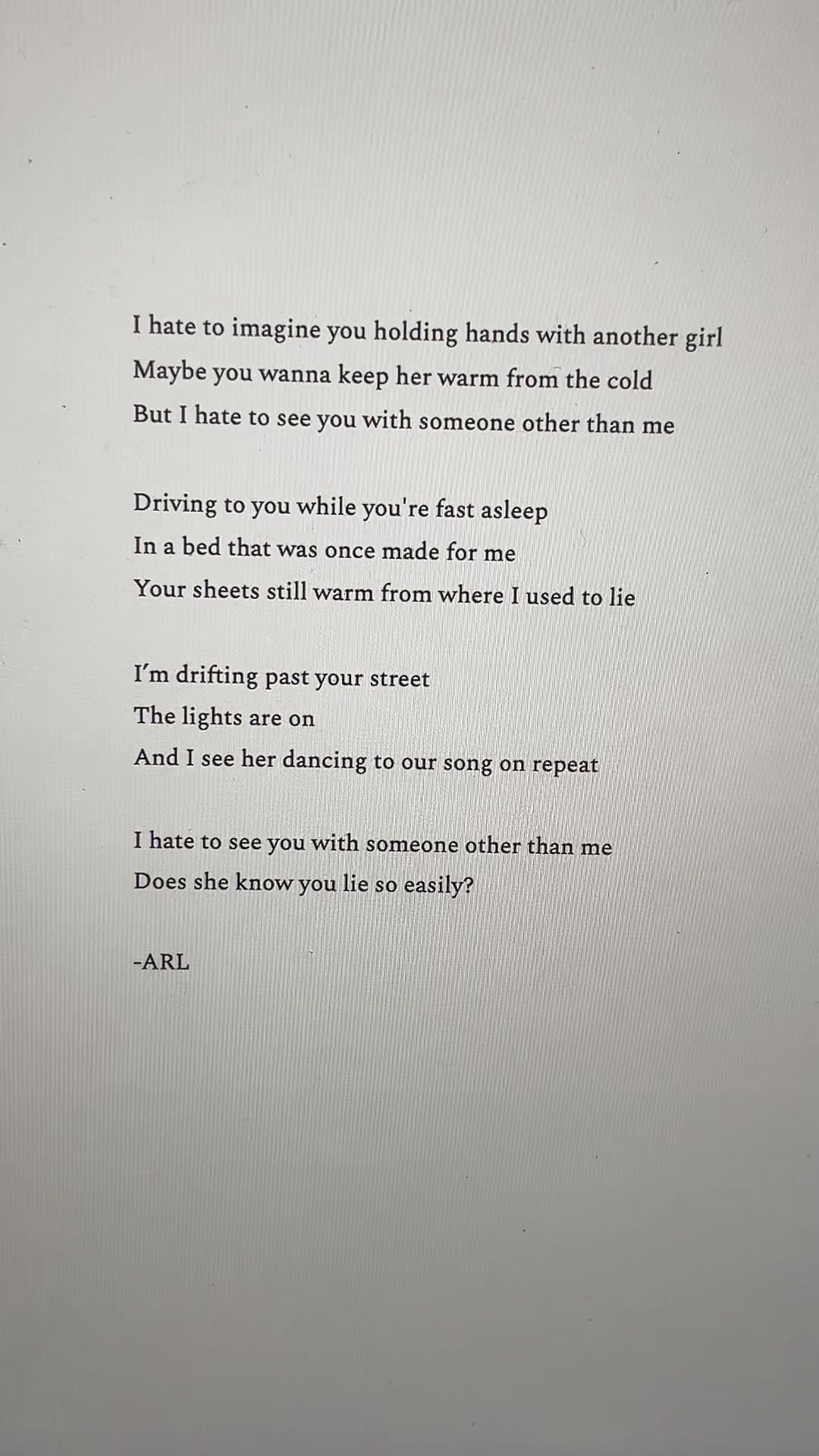 @ARLwritesaboutyou