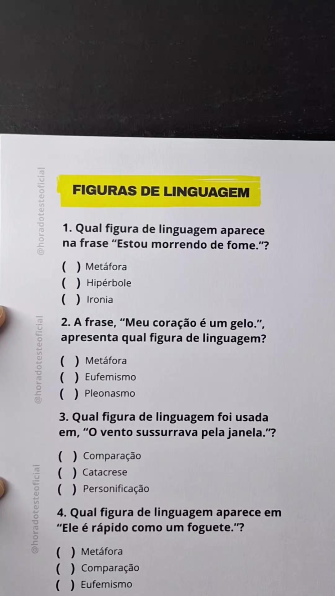 @Hora do Teste Oficial