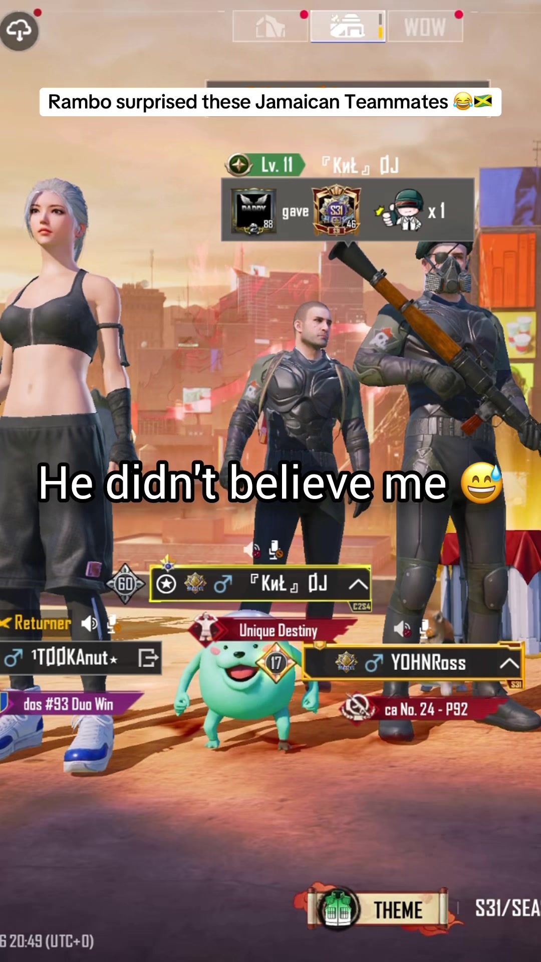 @JustRambo ๐ฆ