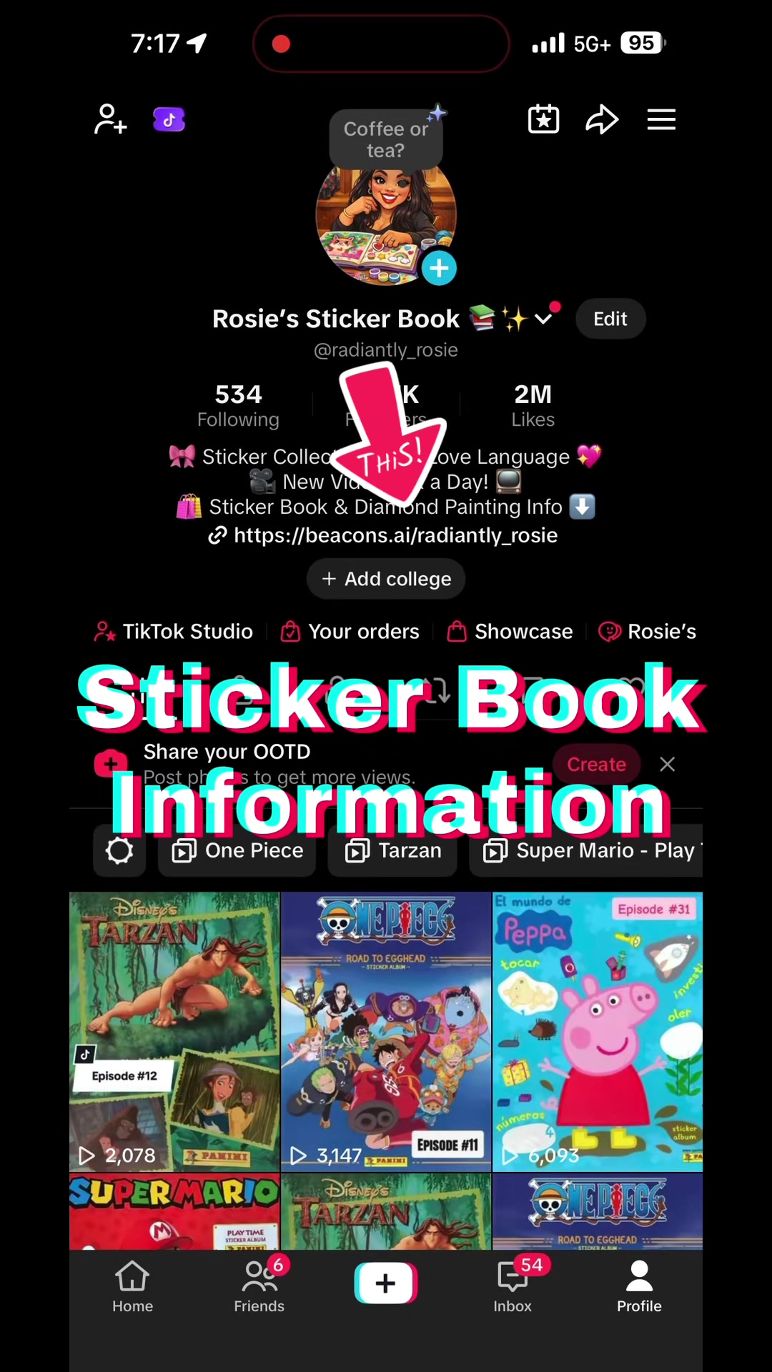 @Rosie&rsquo;s Sticker Book 📚✨