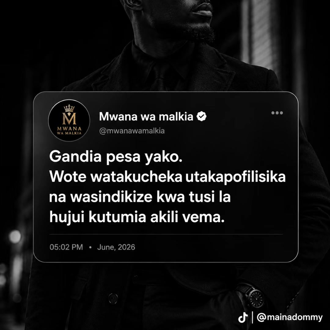 @Maina Dommy
